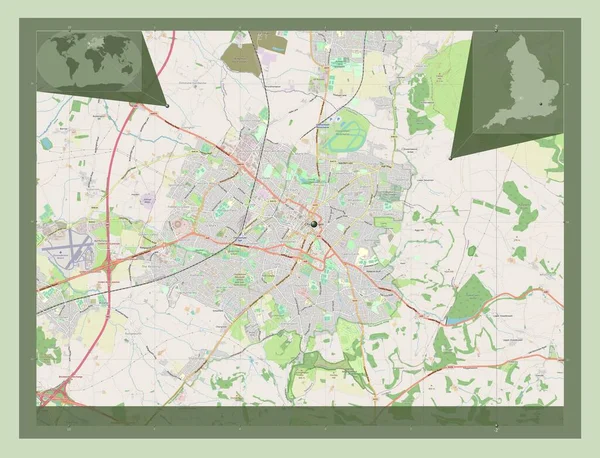 Cheltenham Non Metropolitan District England Great Britain Open Street Map — Stock Photo, Image