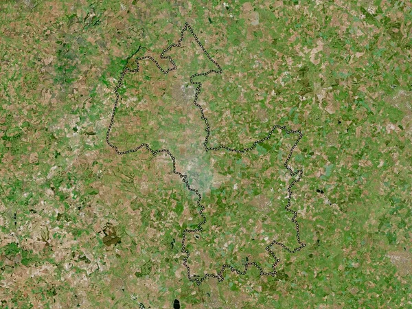Cherwell Distrito Não Metropolitano Inglaterra Grã Bretanha Mapa Satélite Alta — Fotografia de Stock