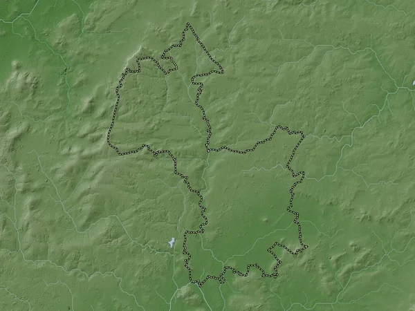 Cherwell Ngiltere Nin Metropolitan Olmayan Bölgesi Büyük Britanya Yükseklik Haritası — Stok fotoğraf