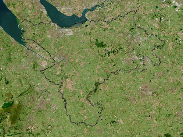 Cheshire West Chester Condado Administrativo Inglaterra Grã Bretanha Mapa Satélite — Fotografia de Stock