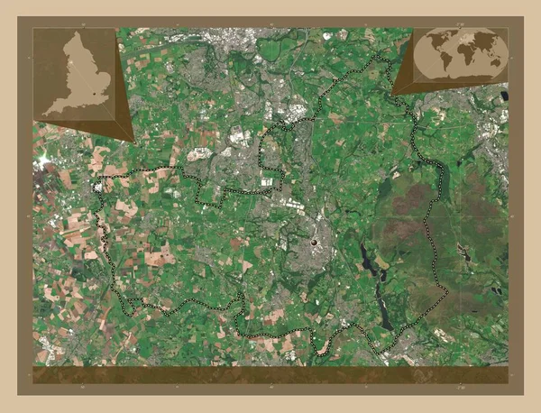 Chorley Distretto Non Metropolitano Dell Inghilterra Gran Bretagna Mappa Satellitare — Foto Stock