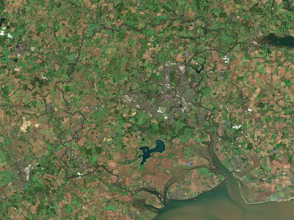 Colchester Englands Icke Storstadsdistrikt Storbritannien Lågupplöst Satellitkarta — Stockfoto