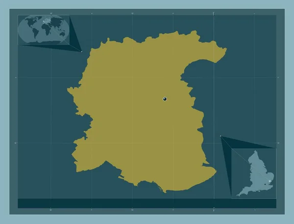 Colchester Μητροπολιτική Περιφέρεια Αγγλίας Μεγάλης Βρετανίας Ατόφιο Χρώμα Γωνιακοί Χάρτες — Φωτογραφία Αρχείου