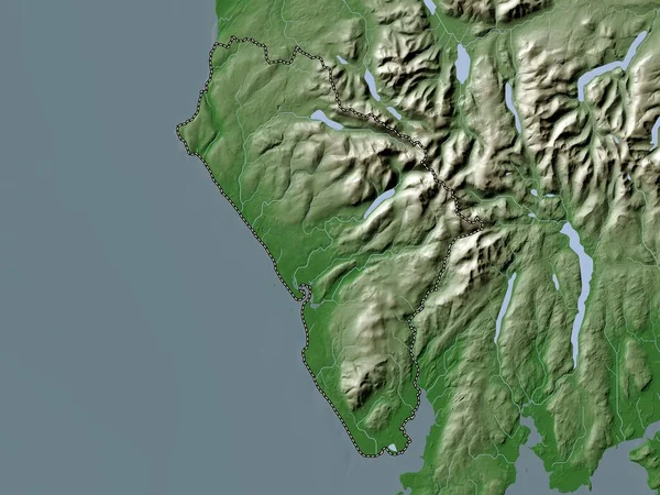 Copeland Μητροπολιτική Περιφέρεια Αγγλίας Μεγάλης Βρετανίας Υψόμετρο Χάρτη Χρωματισμένο Wiki — Φωτογραφία Αρχείου