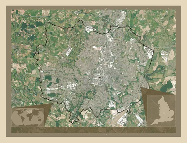 Coventry Správní Okres Anglie Velká Británie Satelitní Mapa Vysokým Rozlišením — Stock fotografie