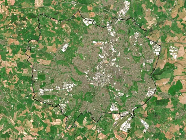 Coventry Condado Administrativo Inglaterra Gran Bretaña Mapa Satelital Baja Resolución —  Fotos de Stock
