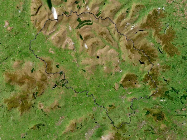 Craven Niet Grootstedelijk District Van Engeland Groot Brittannië Satellietkaart Met — Stockfoto