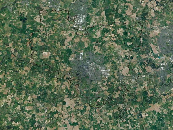 Darlington Enhetlig Auktoritet England Storbritannien Högupplöst Satellitkarta — Stockfoto