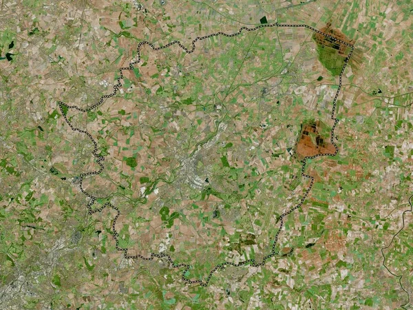 stock image Doncaster, administrative county of England - Great Britain. High resolution satellite map