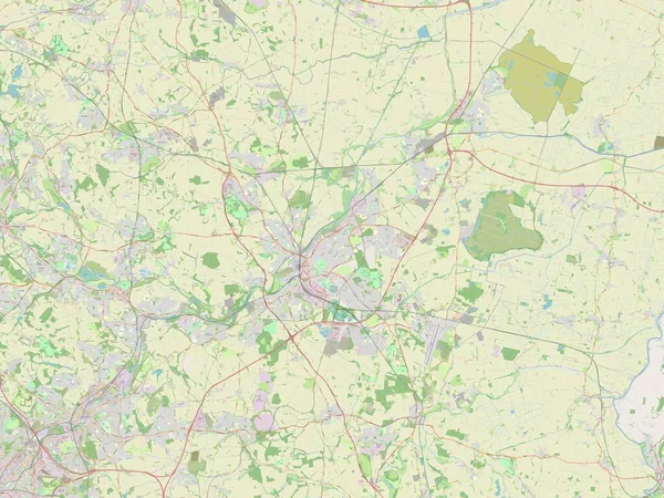 Doncaster Condado Administrativo Inglaterra Gran Bretaña Mapa Calle Abierto —  Fotos de Stock