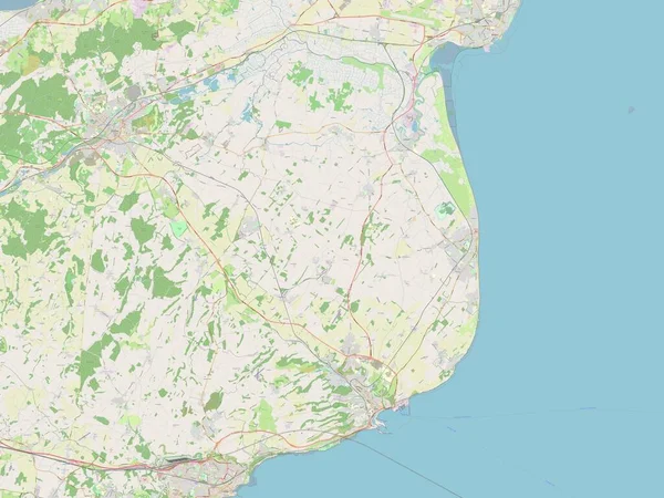 Dover Non Metropolitan District England Great Britain Open Street Map — Stock Photo, Image
