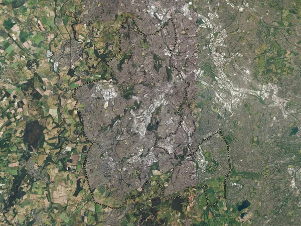 杜德利 英格兰的行政区划 大不列颠 高分辨率卫星地图 — 图库照片