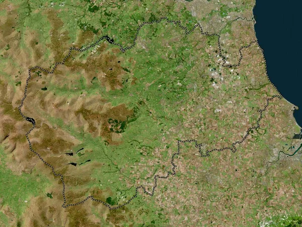 County Durham, administrative county of England - Great Britain. High resolution satellite map