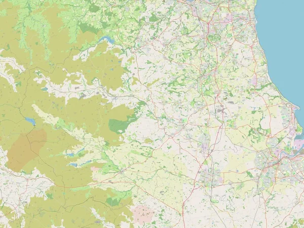 County Durham, administrative county of England - Great Britain. Open Street Map