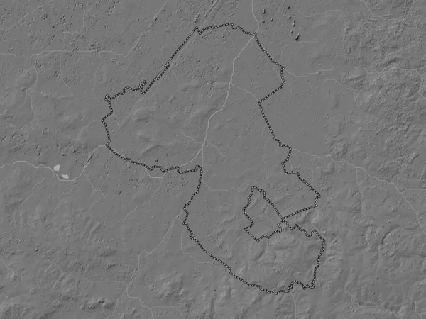 East Cambridgeshire Niemetropolitalny Dystrykt Anglii Wielka Brytania Dwupoziomowa Mapa Wysokości — Zdjęcie stockowe