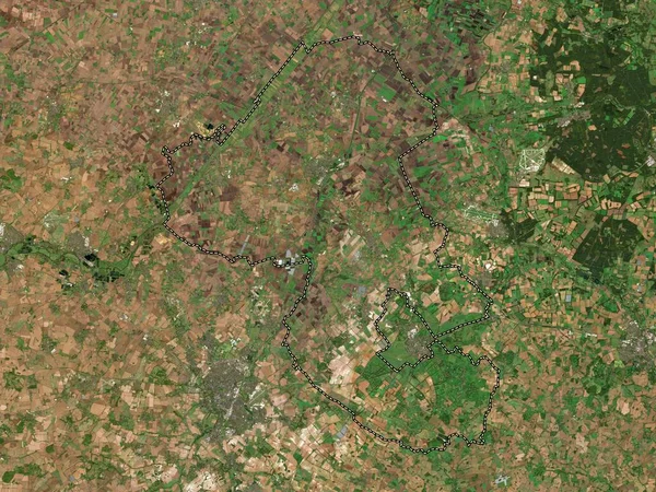 East Cambridgeshire Englands Icke Storstadsdistrikt Storbritannien Lågupplöst Satellitkarta — Stockfoto
