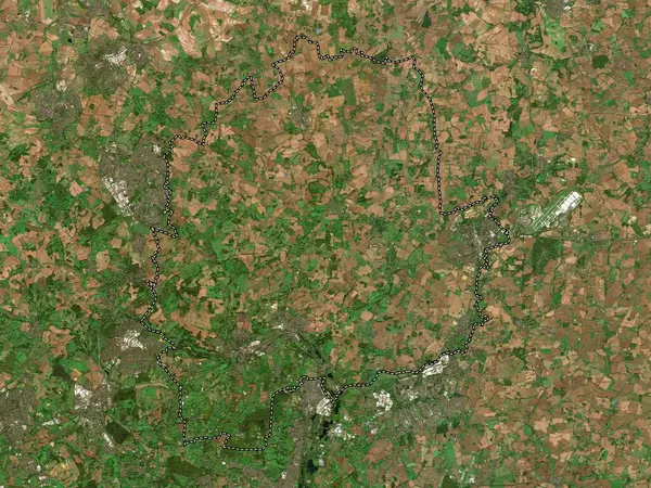 East Hartfordshire Non Metropolitan District England Great Britain Карта Низкого — стоковое фото