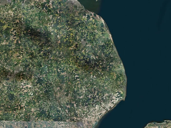 イギリスの首都圏ではない東リンジー 英語版 イギリス 高解像度衛星地図 — ストック写真