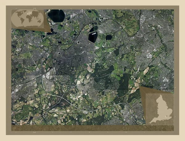 Elmbridge Nicht Metropolregion Von England Großbritannien Hochauflösende Satellitenkarte Standorte Der — Stockfoto