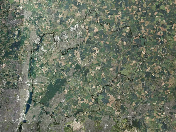 Epping Forest Niet Grootstedelijk District Van Engeland Groot Brittannië Satellietkaart — Stockfoto
