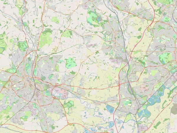 Erewash Distrito Metropolitano Inglaterra Gran Bretaña Mapa Calle Abierto —  Fotos de Stock