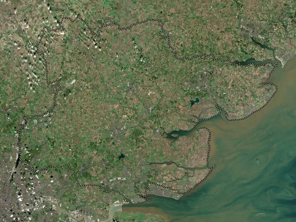 Essex Englands Administrativa Län Storbritannien Lågupplöst Satellitkarta — Stockfoto