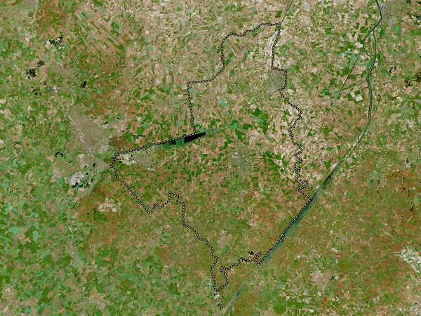 Fenland Nicht Metropolbezirk Von England Großbritannien Hochauflösende Satellitenkarte — Stockfoto