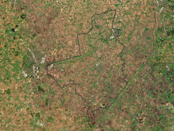 Fenland Nicht Metropolbezirk Von England Großbritannien Satellitenkarte Mit Niedriger Auflösung — Stockfoto