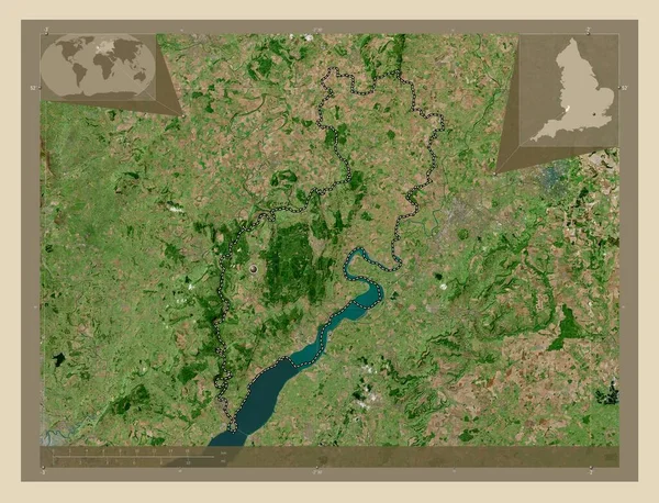 Las Deana Niemetropolitalny Dystrykt Anglii Wielka Brytania Mapa Satelity Wysokiej — Zdjęcie stockowe