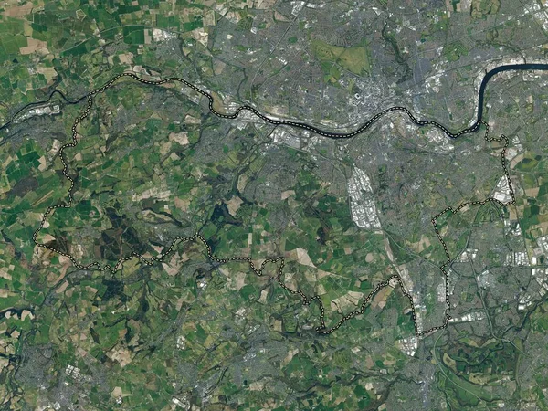 Gateshead Autoridade Unitária Inglaterra Grã Bretanha Mapa Satélite Alta Resolução — Fotografia de Stock