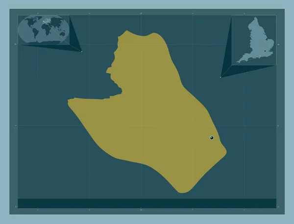 Госпорт Столичный Округ Англии Великобритания Твердая Форма Цвета Вспомогательные Карты — стоковое фото