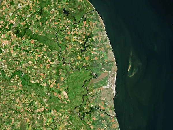 Great Yarmouth Englands Icke Storstadsdistrikt Storbritannien Lågupplöst Satellitkarta — Stockfoto
