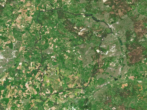 英格兰非都市地区 大不列颠 低分辨率卫星地图 — 图库照片