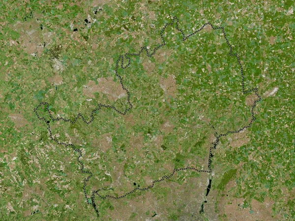Hertfordshire Administrative County England Great Britain High Resolution Satellite Map — Stock Photo, Image