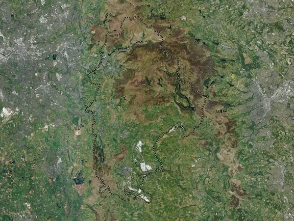 High Peak Niemetropolitalny Dystrykt Anglii Wielka Brytania Mapa Google Wysokiej — Zdjęcie stockowe