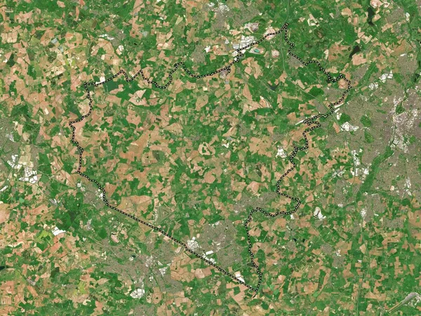 Hinckley Bosworth Distrito Metropolitano Inglaterra Gran Bretaña Mapa Satelital Baja —  Fotos de Stock