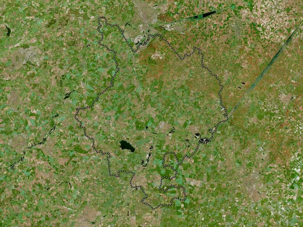 Huntingdonshire Nicht Städtischer Bezirk Von England Großbritannien Hochauflösende Satellitenkarte — Stockfoto