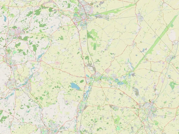 Huntingdonshire Non Metropolitan District England Great Britain Open Street Map — Stock Photo, Image