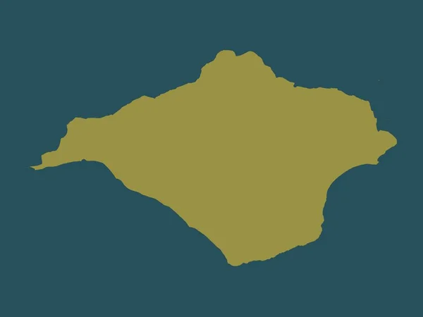 怀特岛 英格兰的单一政权 大不列颠 固体颜色形状 — 图库照片