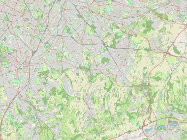 Londra 'nın Bromley ilçesi, İngiltere' nin Londra ilçesi, İngiltere. Açık Sokak Haritası