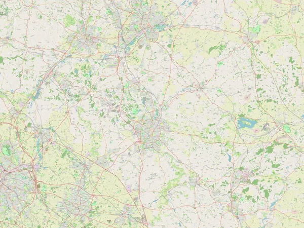 Leicestershire Condado Administrativo Inglaterra Gran Bretaña Mapa Calle Abierto —  Fotos de Stock