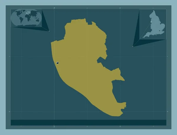 Liverpool Condado Administrativo Inglaterra Gran Bretaña Forma Color Sólido Mapas — Foto de Stock