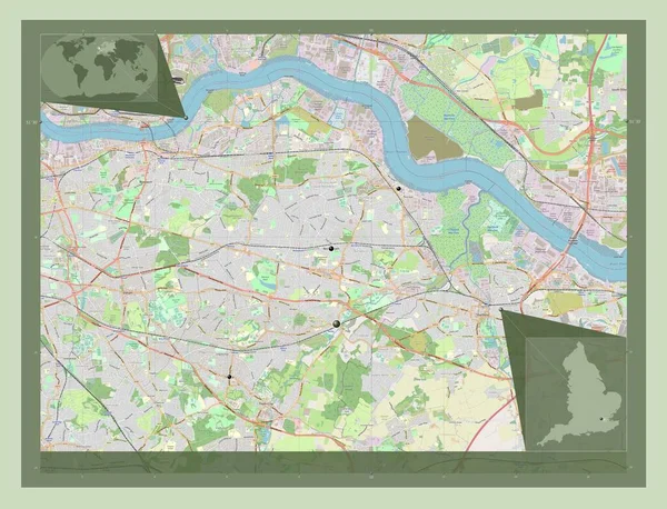 London Borough Bexley London Borough England Gran Bretagna Mappa Stradale — Foto Stock