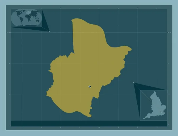 伦敦伯克利自治区 英国伦敦伯克利自治区 固体的颜色形状 角辅助位置图 — 图库照片