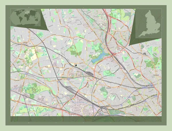 London Borough Brent London Borough England Großbritannien Open Street Map — Stockfoto