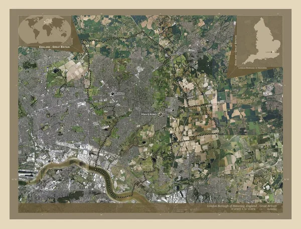 Лондонский Округ Хемсворт Лондонский Район Англии Великобритания Спутниковая Карта Высокого — стоковое фото