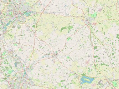 Melton, İngiltere 'nin metropolitan olmayan bölgesi, Büyük Britanya. Açık Sokak Haritası
