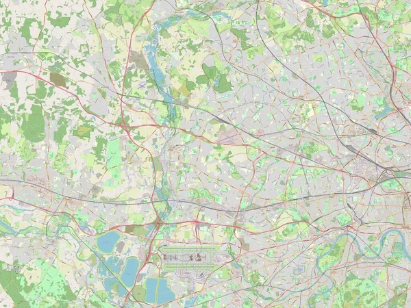 London Borough Hillingdon London Borough England Gran Bretagna Mappa Stradale — Foto Stock
