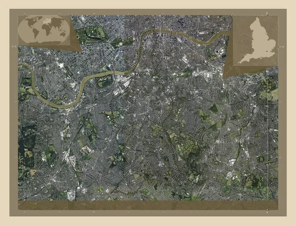 Londres Borough Lambeth Londres Borough England Grande Bretagne Carte Satellite — Photo