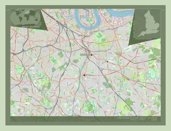 London Borough Lewisham London Borough England Gran Bretagna Mappa Stradale — Foto Stock